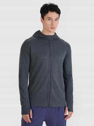 BLUZA MĘSKA 4F TRENINGOWA SZYBKOSCHNĄCA DO BIEGANIA S/M M544 KOLOR NIEBIESKI