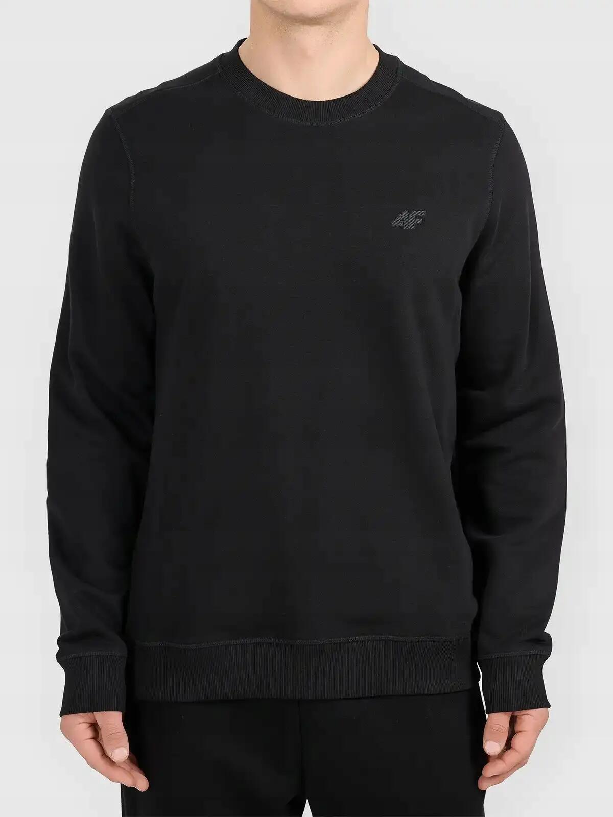BLUZA MĘSKA DRESOWA 4F BEZ KAPTURA NIEROZPINANA XL M2549 KOLOR CZARNY 2/10