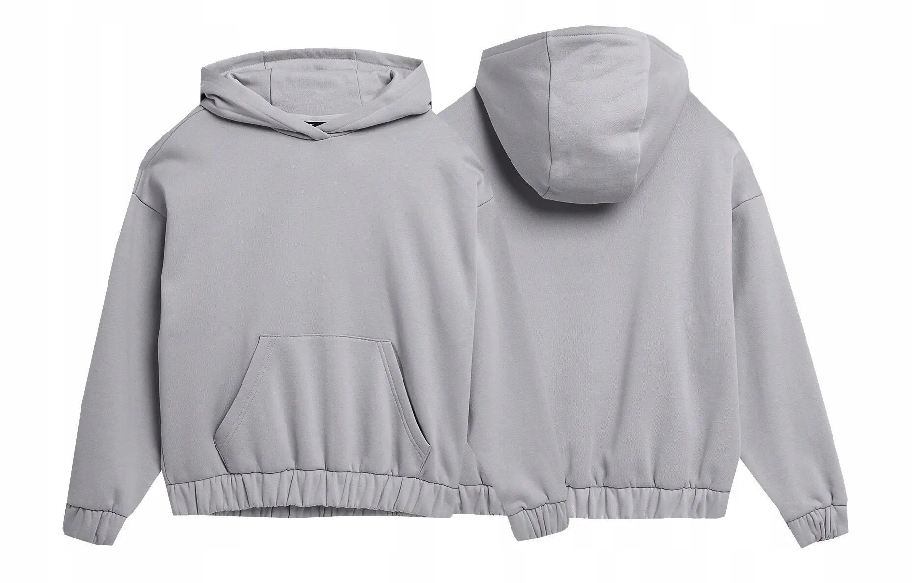 BLUZA DAMSKA 4F DRESOWA Z KAPTUREM NIEROZPINANA TSWSF255 S KOLOR SZARY 4/7