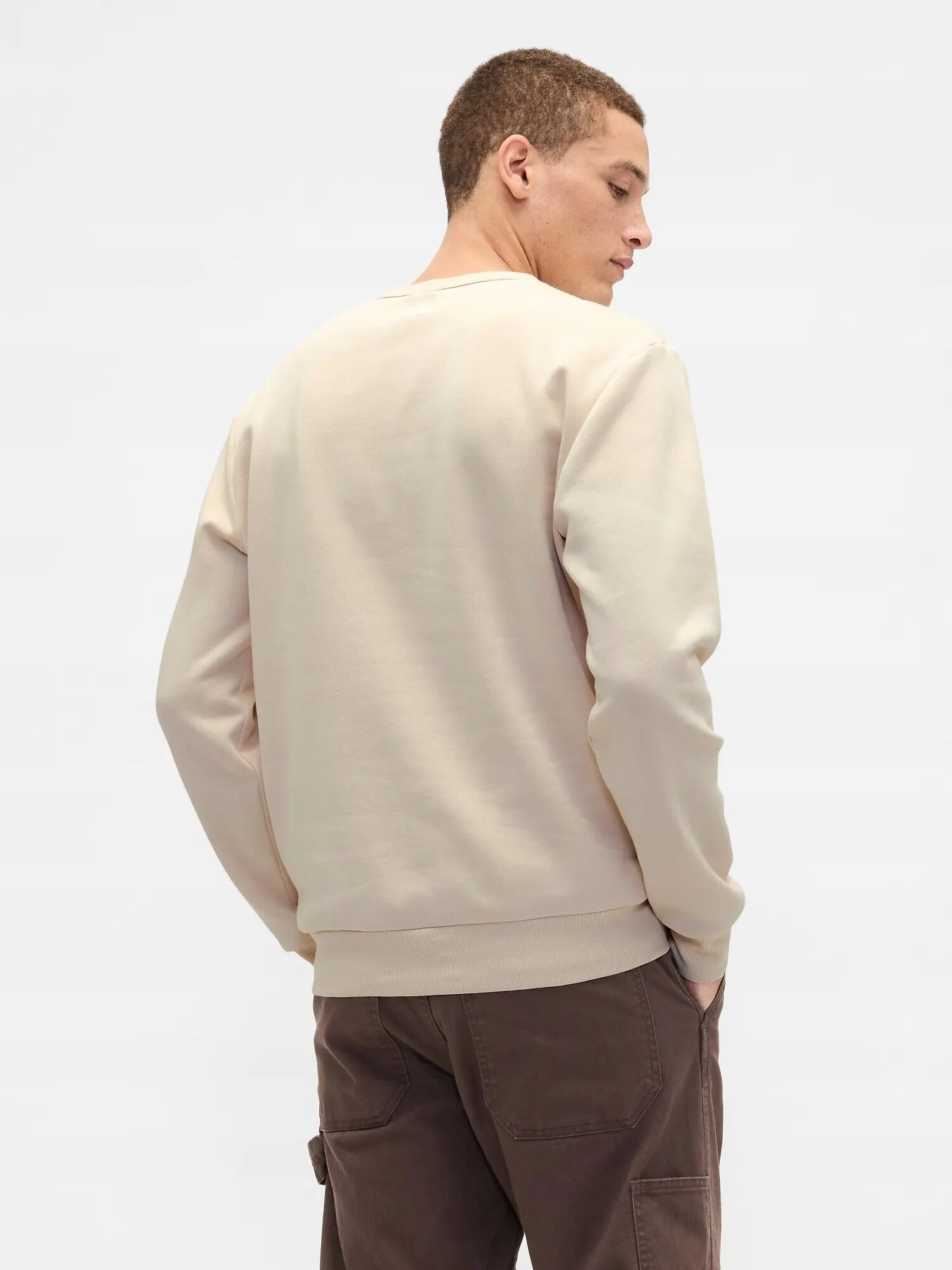 BLUZA MĘSKA ŚWIĄTECZNA GAP BEZ KAPTURA NA PREZENT 645634  KOLOR BRĄZOWY 2/6