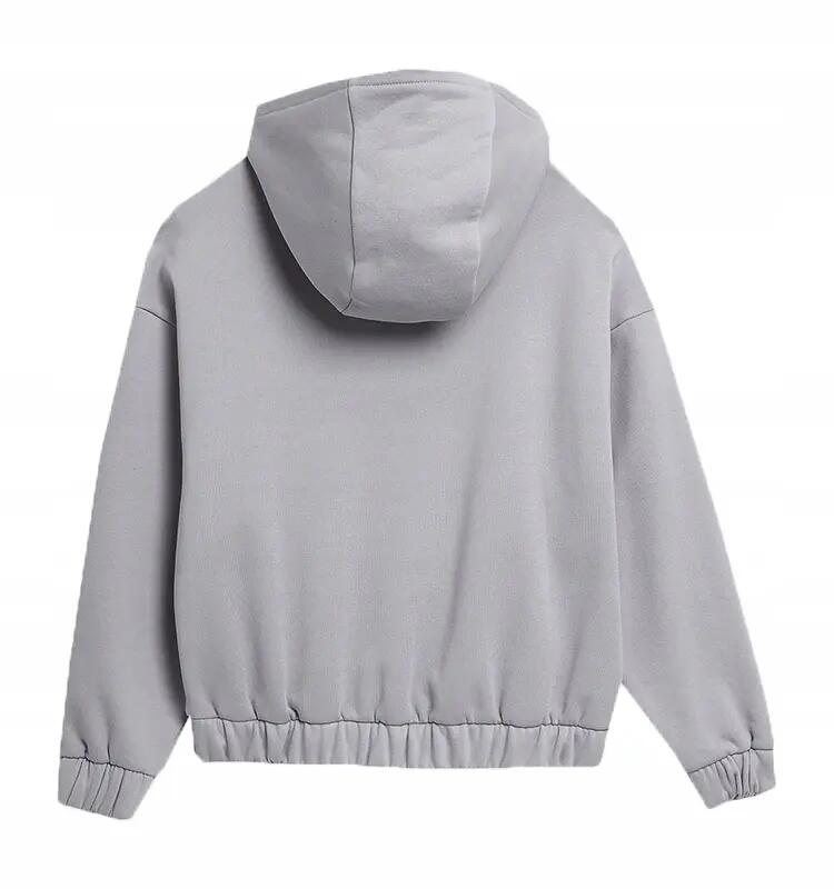 BLUZA DAMSKA 4F DRESOWA Z KAPTUREM NIEROZPINANA TSWSF255 S KOLOR SZARY 3/7