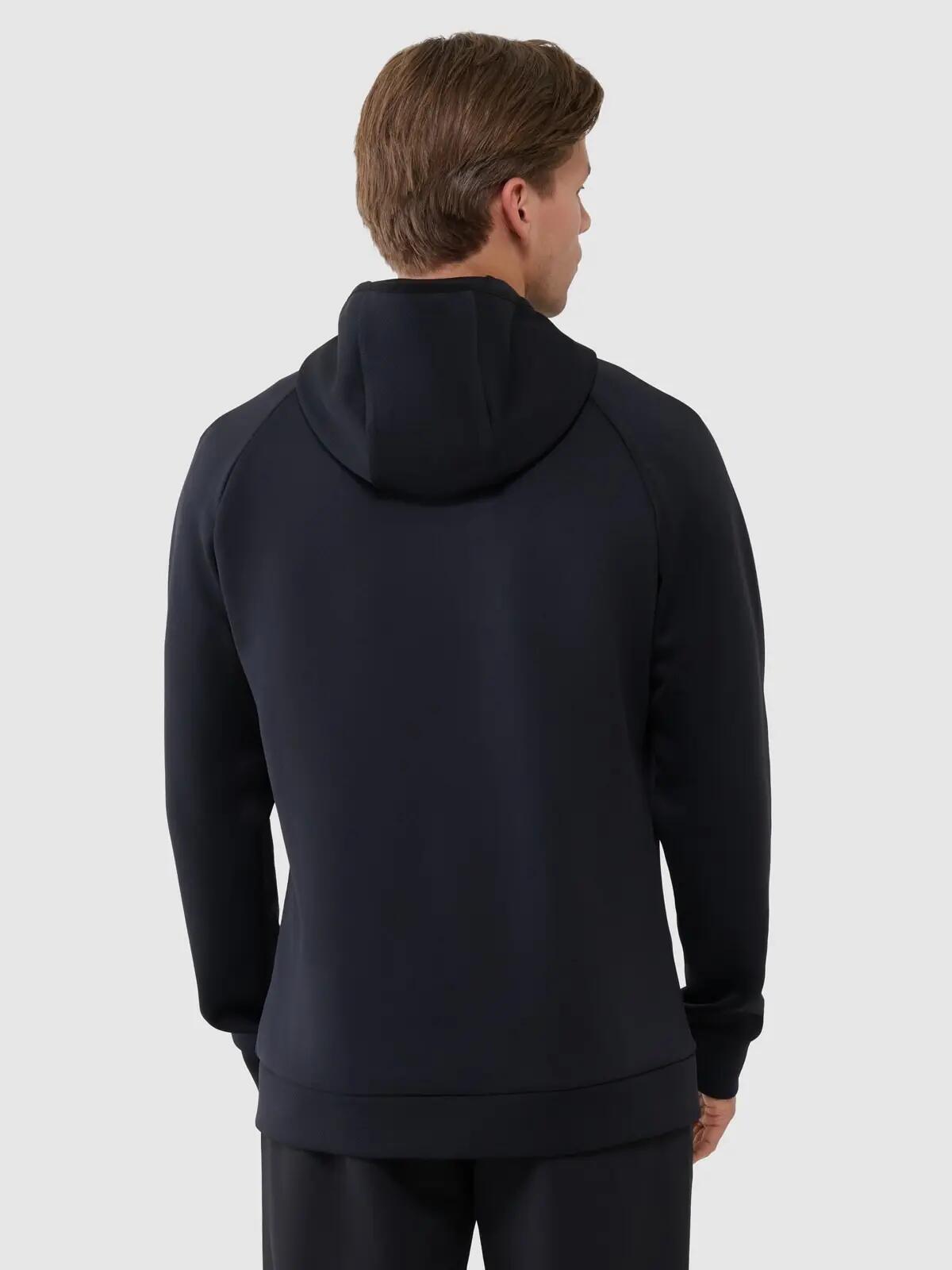 BLUZA MĘSKA 4F TRENINGOWA SZYBKOSCHNĄCA M TFSWM457  KOLOR CZARNY 5/9