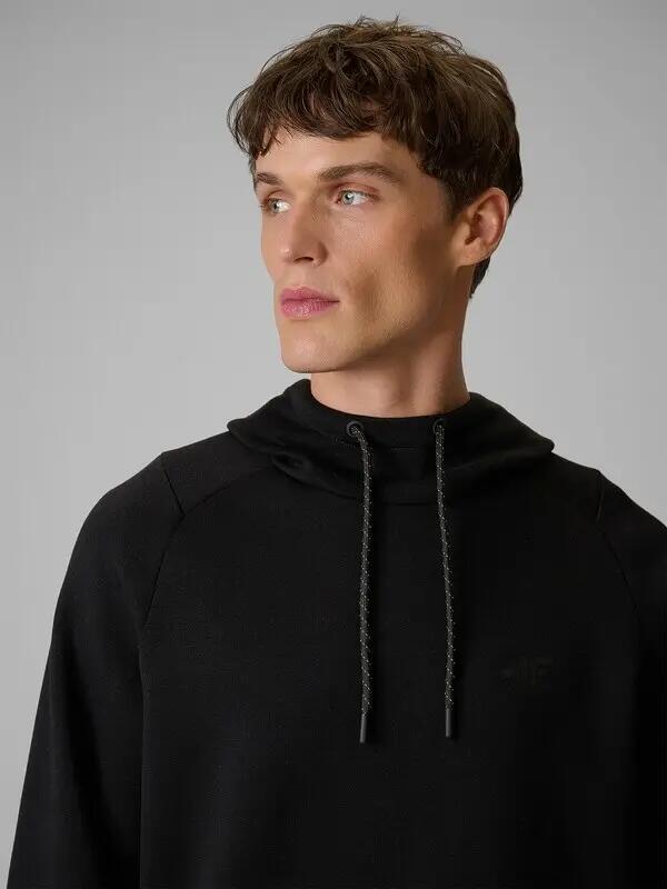 BLUZA MĘSKA 4F DRESOWA NIEROZPINANA Z KAPTUREM M M2238 KOLOR CZARNY 5/12
