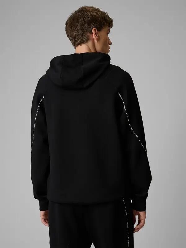 BLUZA MĘSKA 4F DRESOWA NIEROZPINANA Z KAPTUREM M M2238 KOLOR CZARNY 4/12