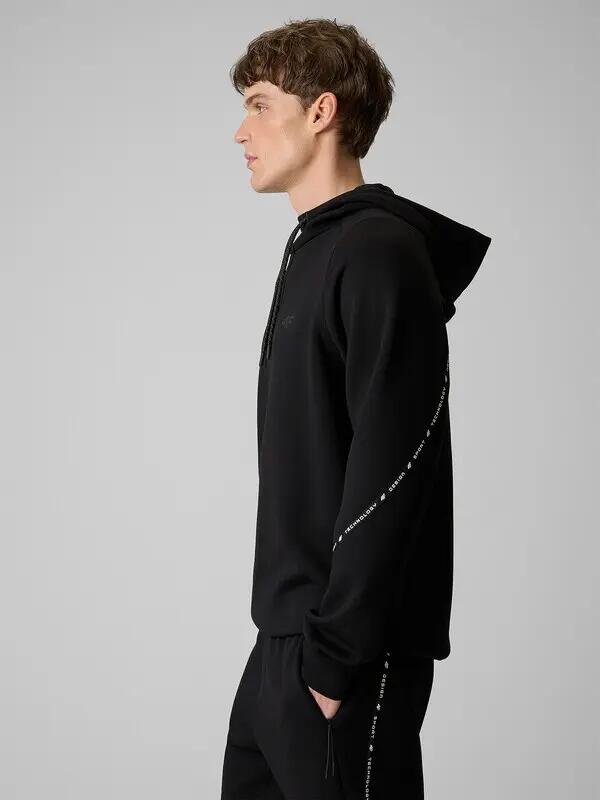 BLUZA MĘSKA 4F DRESOWA NIEROZPINANA Z KAPTUREM M M2238 KOLOR CZARNY 3/12