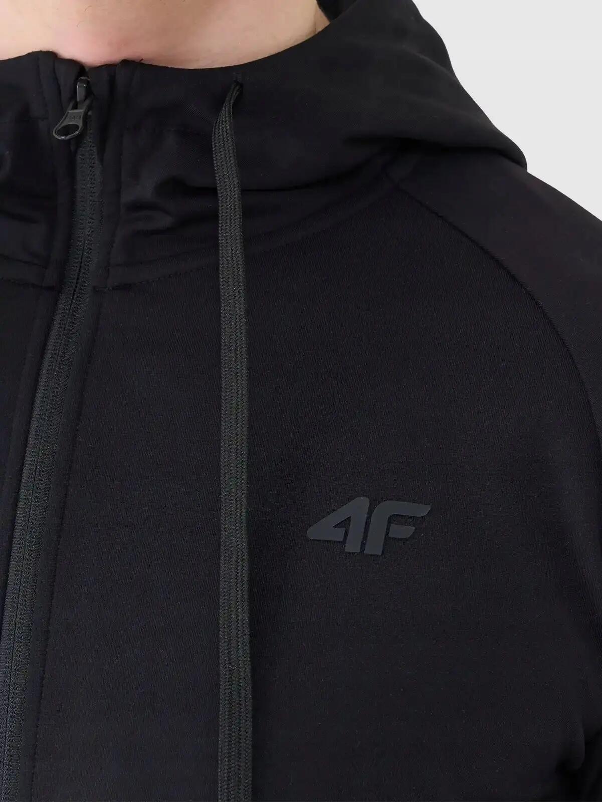 BLUZA MĘSKA SPORTOWA 4F TRENINGOWA SZYBKOSCHNĄCA M631  KOLOR CZARNY 9/12