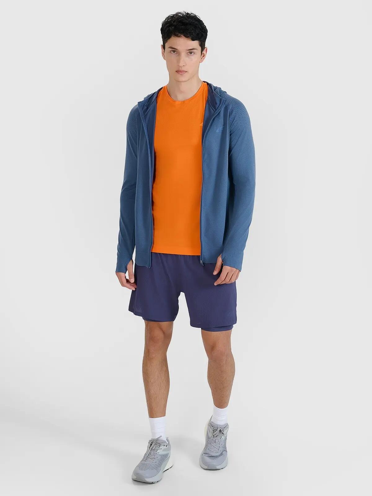 BLUZA MĘSKA 4F TRENINGOWA SZYBKOSCHNĄCA DO BIEGANIA KOLOR WIELOKOLOROWY 3/10