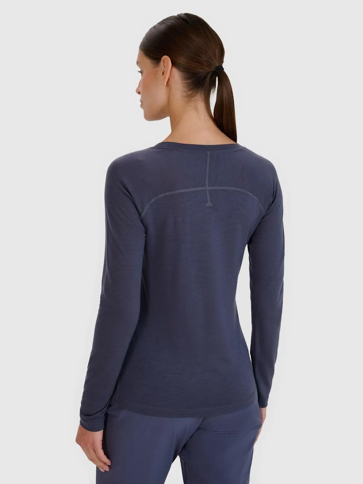 LONGSLEEVE DAMSKI 4F TREKKINGOWY SZYBKOSCHNĄCY Z WEŁNĄ MERINO  KOLOR SZARY 6/12