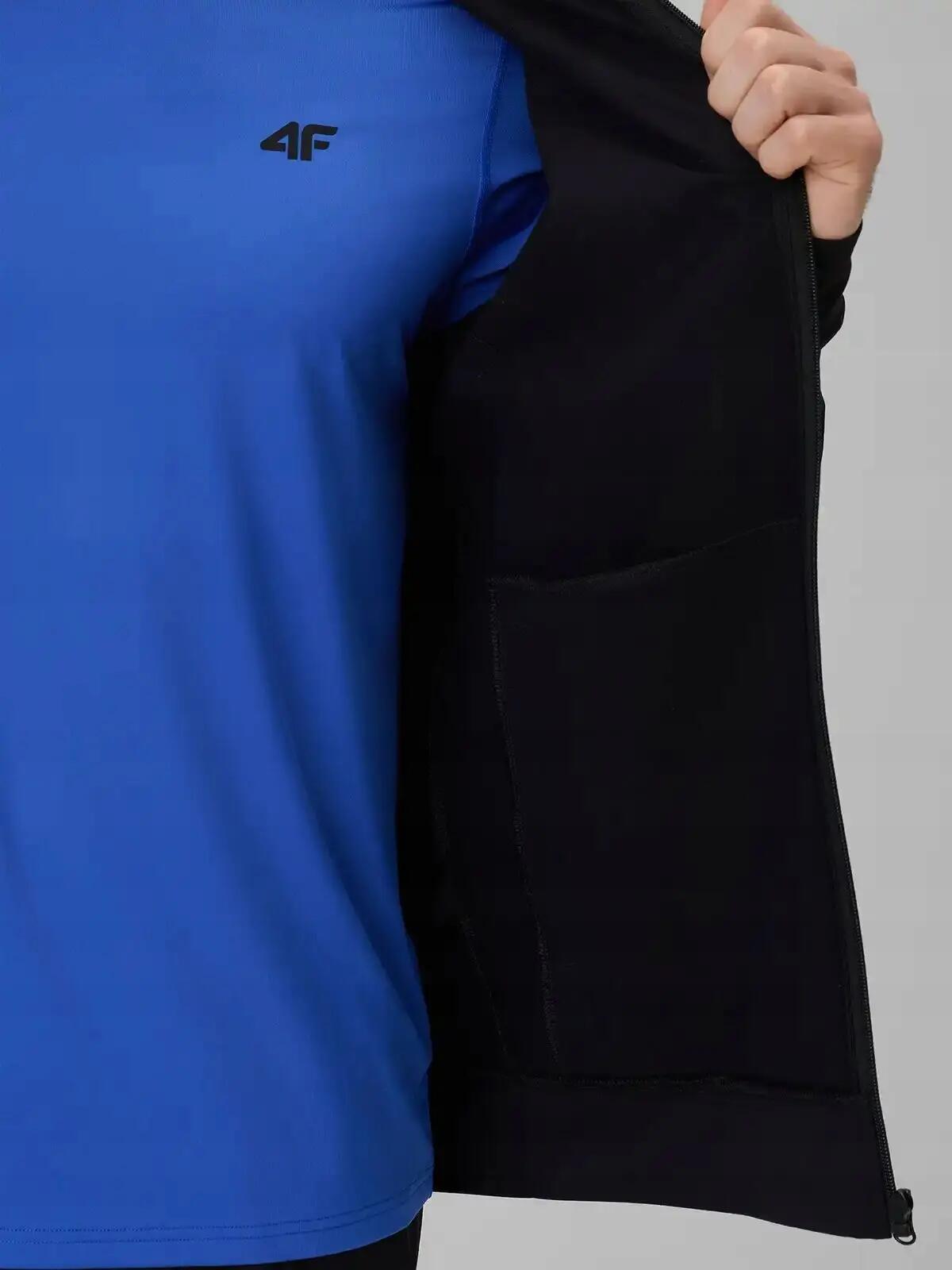 BLUZA MĘSKA SPORTOWA 4F TRENINGOWA SZYBKOSCHNĄCA M631  KOLOR CZARNY 11/12