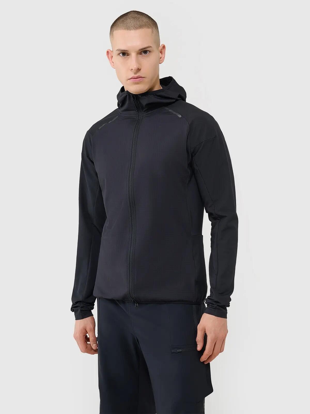 BLUZA MĘSKA TRENINGOWA 4F ROWEROWA SZYBKOSCHNĄCA TFSWM483 S KOLOR CZARNY