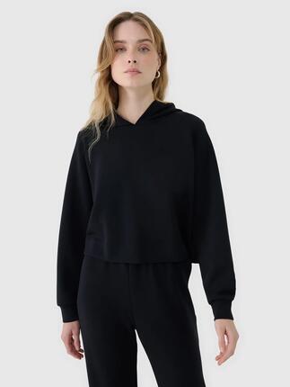BLUZA DRESOWA DAMSKA 4F NIEROZPINANA Z KAPTUREM XXL TSWSF1562 KOLOR BEŻOWY