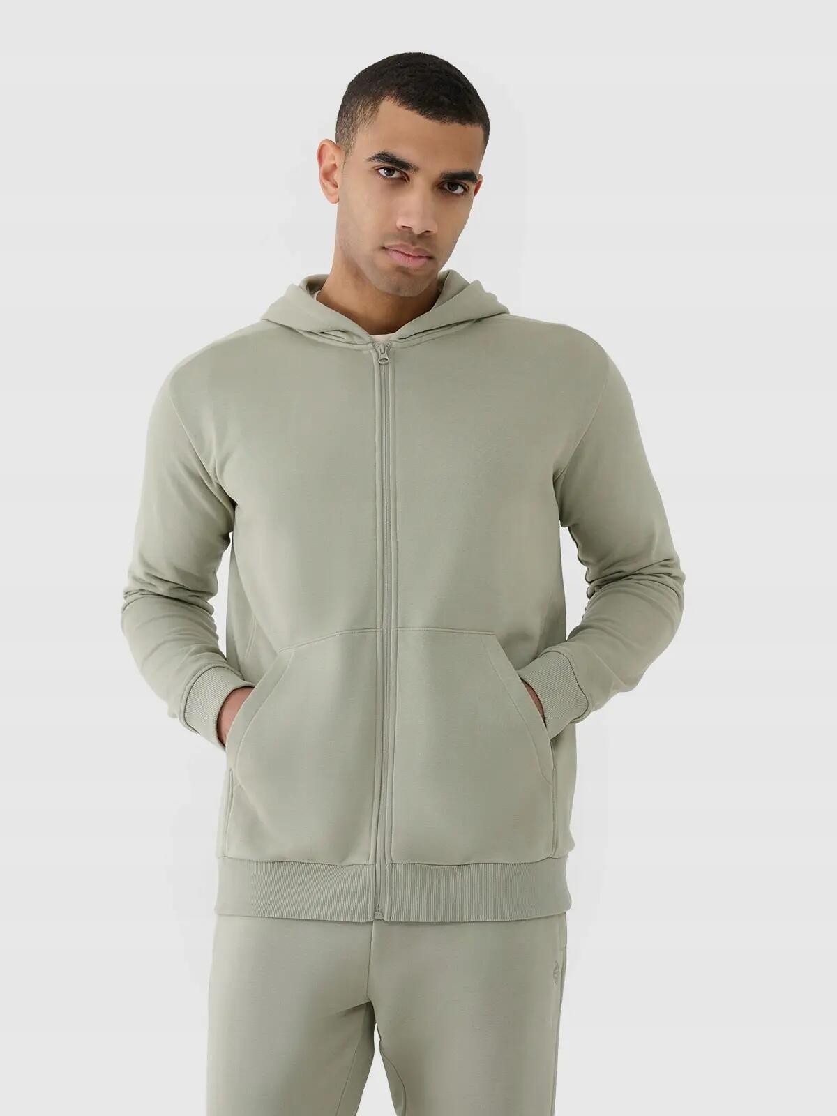 BLUZA DRESOWA MĘSKA 4F ROZPINANA Z KAPTUREM TSWSM1584 SS25 KOLOR WIELO KOLOROWY