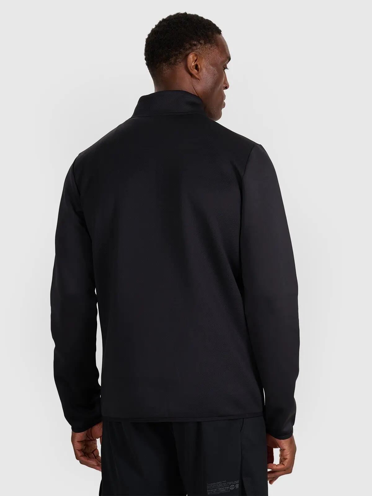 BLUZA MĘSKA SPORTOWA TRENINGOWA SZYBKOSCHNĄCA 4F TFSWM561  KOLOR CZARNY 6/10