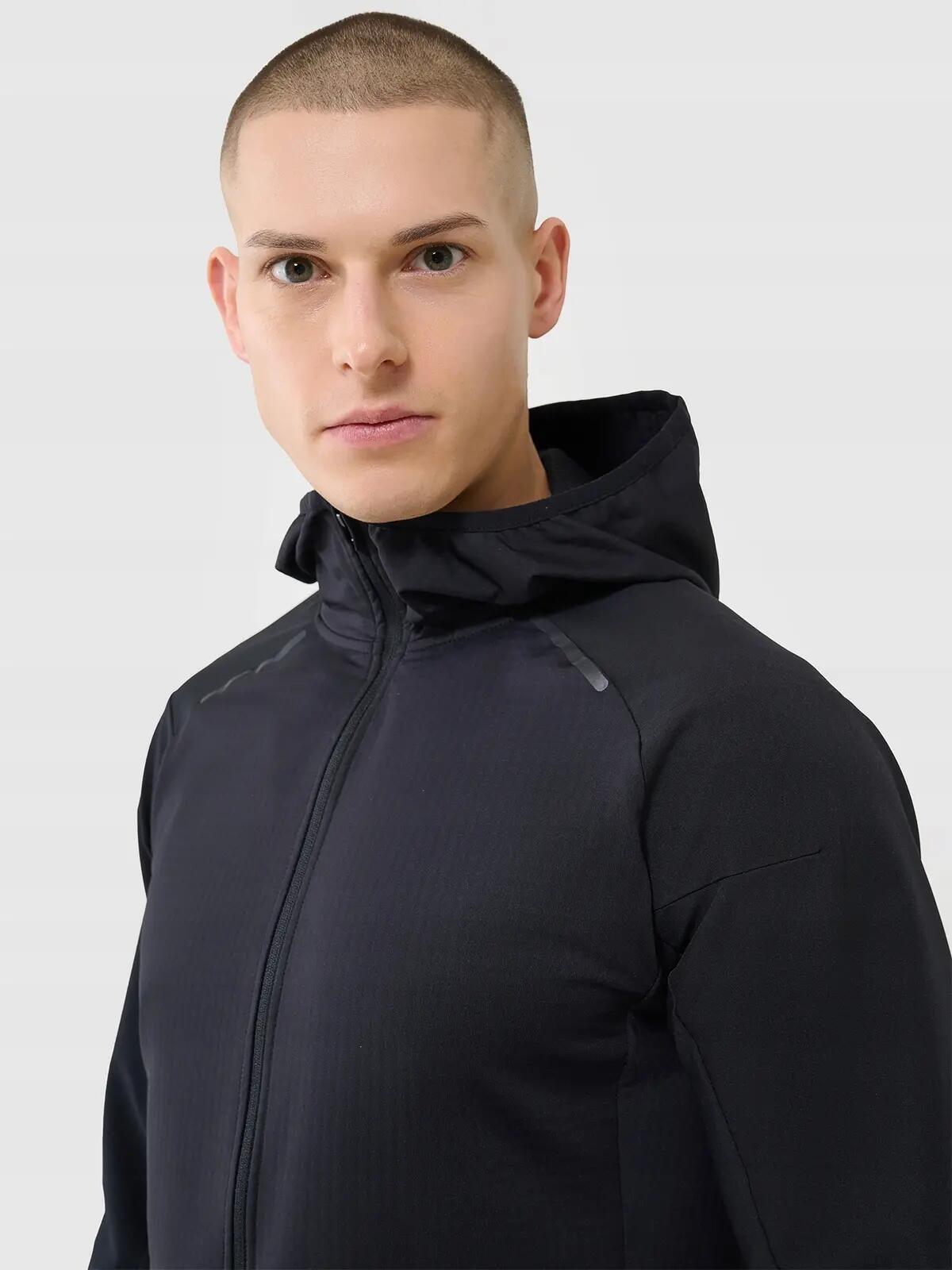 BLUZA MĘSKA TRENINGOWA 4F ROWEROWA SZYBKOSCHNĄCA TFSWM483 XL  KOLOR CZARNY 6/12