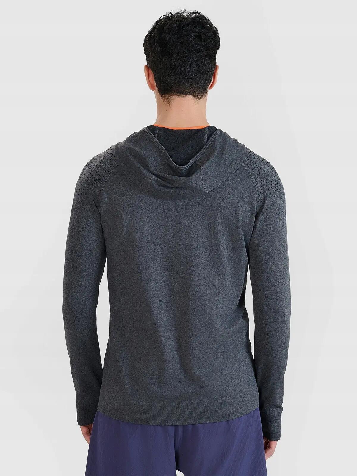 BLUZA MĘSKA 4F TRENINGOWA SZYBKOSCHNĄCA DO BIEGANIA L/XL M544 KOLOR SZARY 6/10