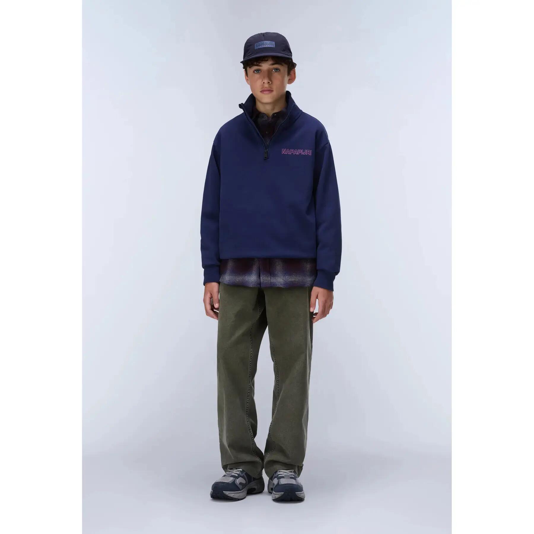 Sweatshirt 1/2 zip enfant Napapijri Tipi 4/6