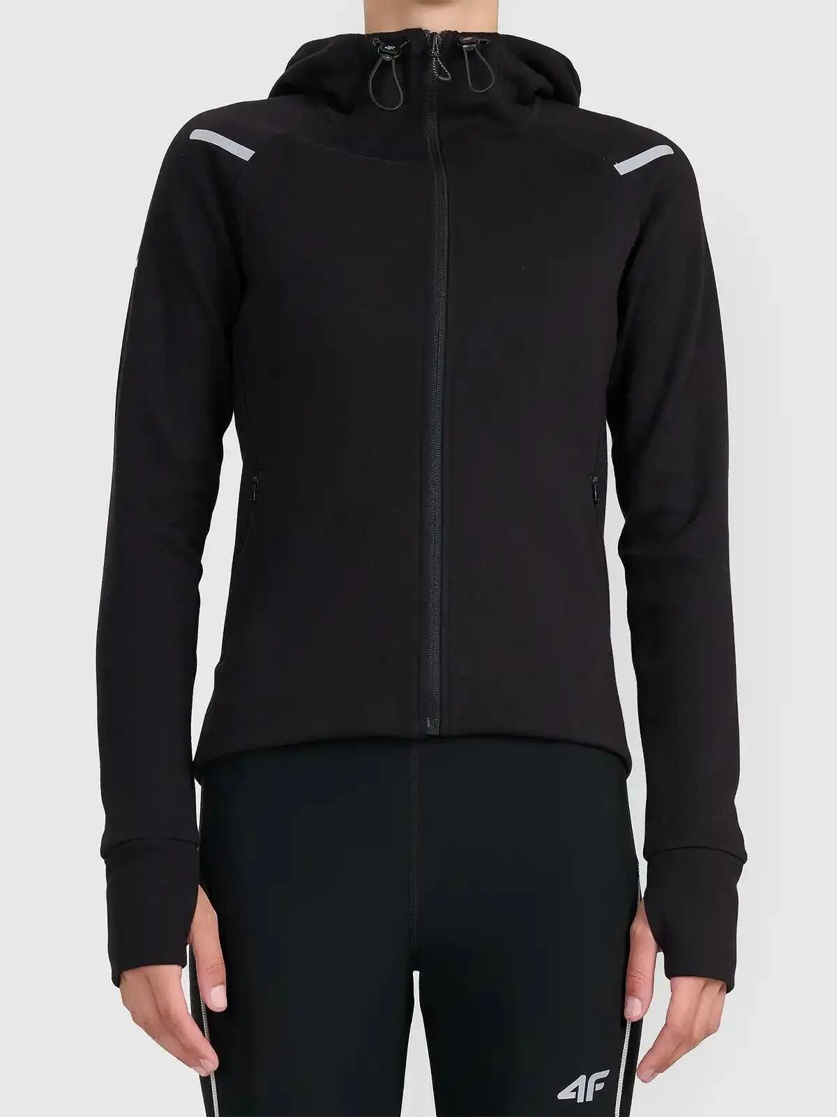 BLUZA DAMSKA DRESOWA 4F SPORTOWA TRENINGOWA TREKKINGOWA  KOLOR CZARNY 2/5