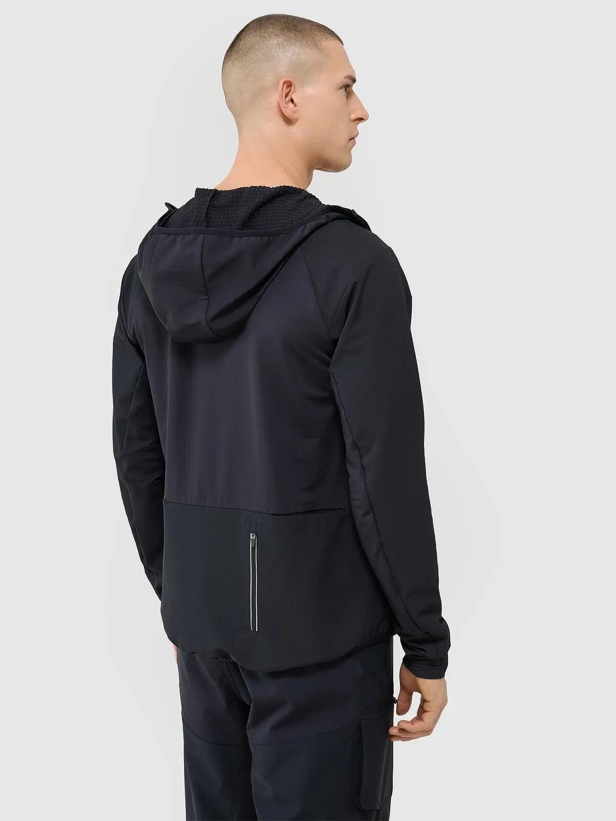 BLUZA MĘSKA TRENINGOWA 4F ROWEROWA SZYBKOSCHNĄCA TFSWM483 XL  KOLOR CZARNY 4/12