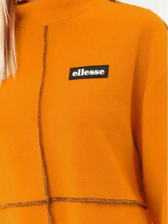 BLUZA DAMSKA ELLESSE BOXY OVERSIZE ZE STÓJKĄ POMARAŃCZOWA  KOLOR POMARAŃCZOWY 4/6