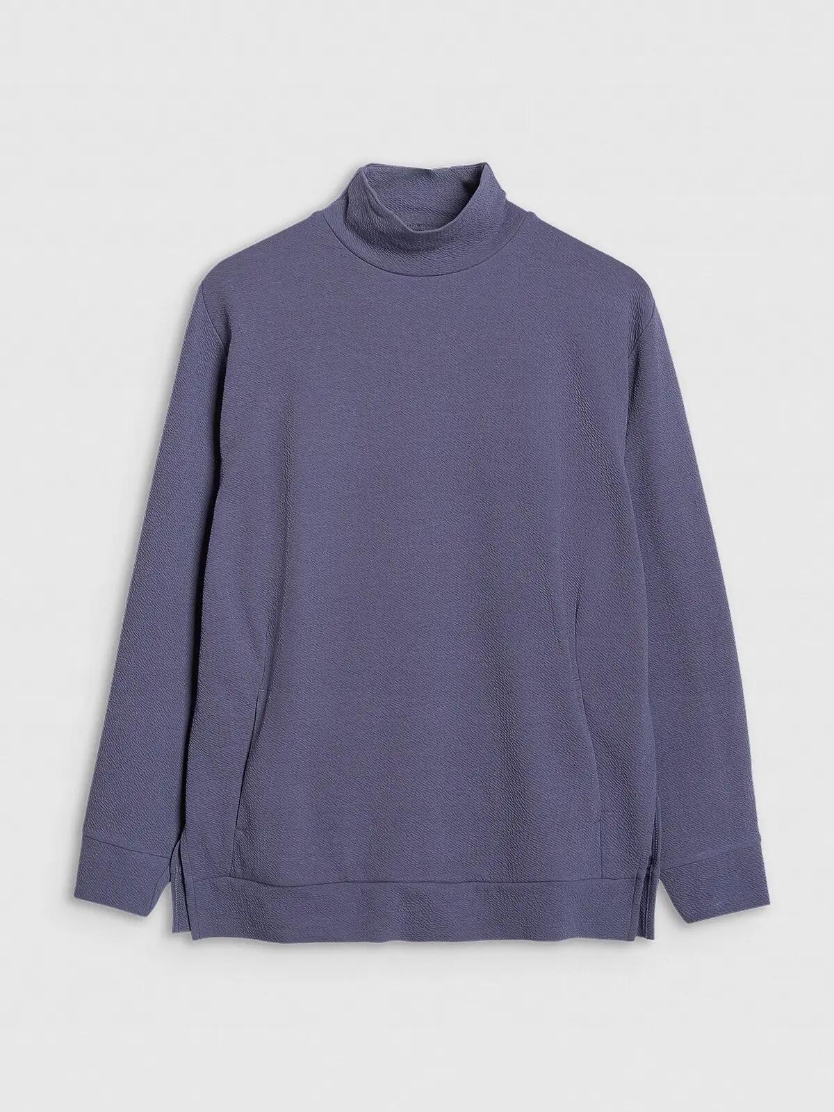 BLUZA DAMSKA DRESOWA 4F TRENINGOWA DO JOGI TFSWF589  KOLOR NIEBIESKI 9/12