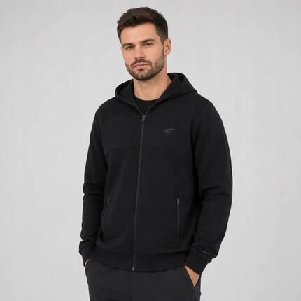 BLUZA MĘSKA 4F DRESOWA ROZPINANA Z KAPTUREM S M1537 KOLOR BEŻOWY