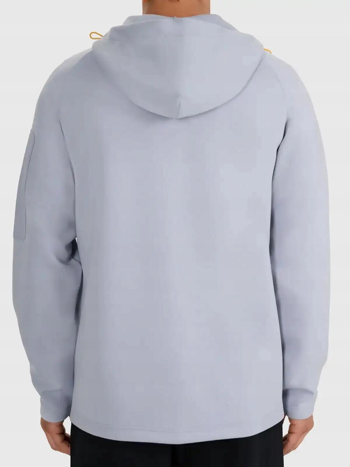 BLUZA MĘSKA ROZPINANA 4F Z KAPTUREM M2239  KOLOR SZARY 3/5