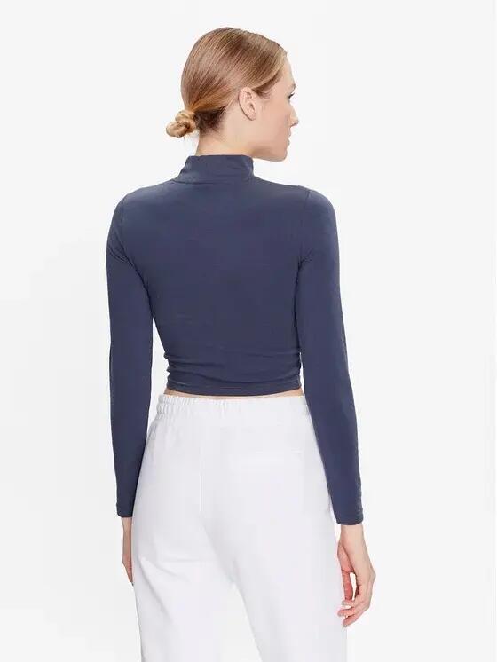 KOSZULKA DAMSKA Z DŁUGIM RĘKAWEM BLUZKA CROP ELLESSE  KOLOR CZARNY 2/6