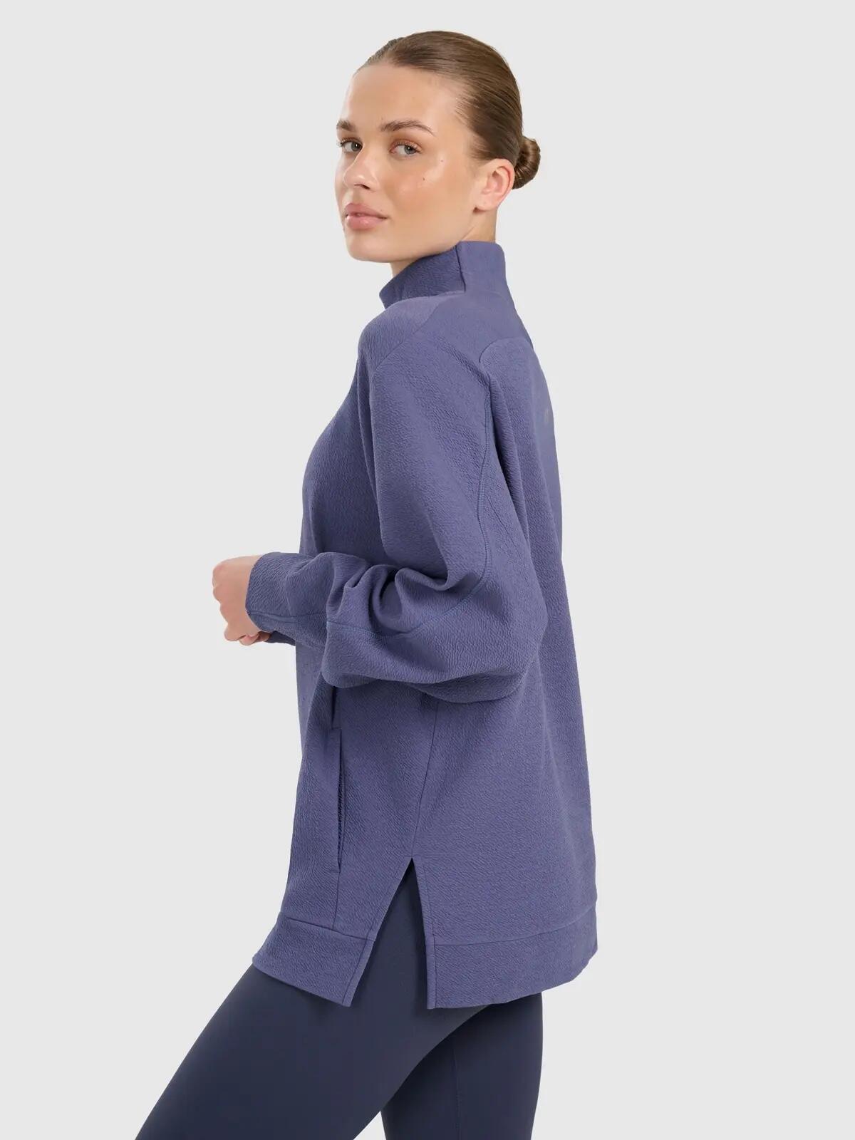 BLUZA DAMSKA DRESOWA 4F TRENINGOWA DO JOGI TFSWF589  KOLOR NIEBIESKI 3/12