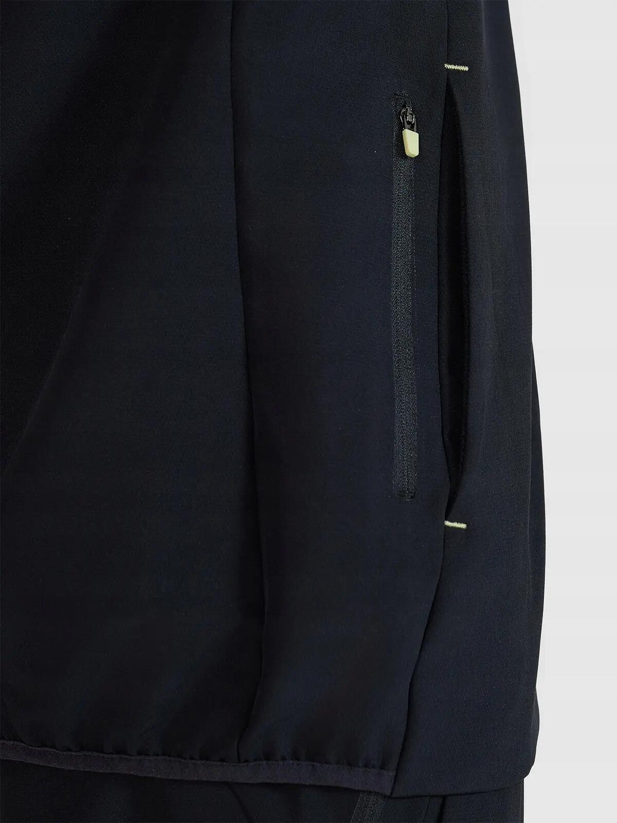 BLUZA MĘSKA 4F TRENINGOWA SZYBKOSCHNĄCA ROZPINANA TFSWM458  KOLOR CZARNY 6/10