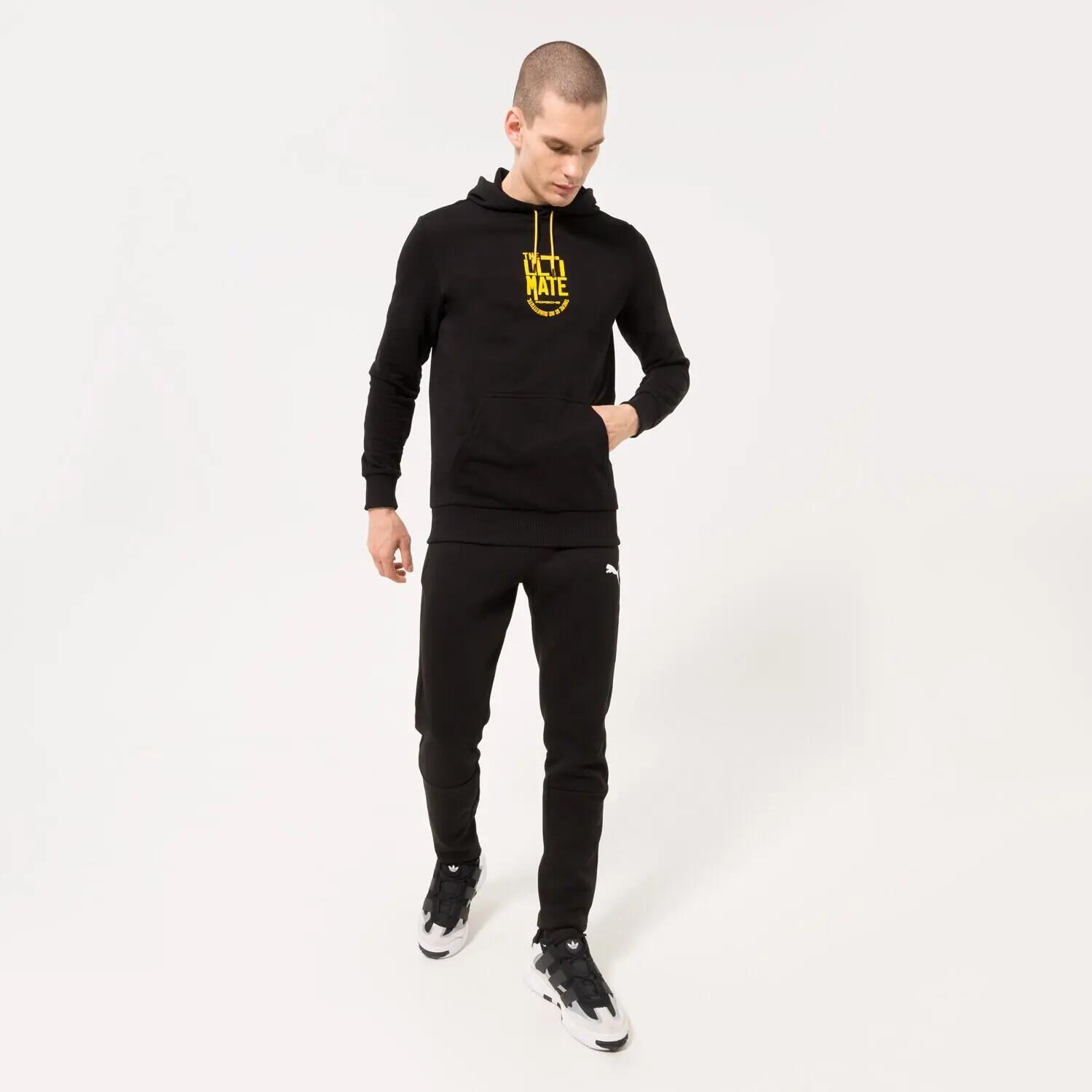 BLUZA MĘSKA SPORTOWA Z KAPTUREM PUMA GRAPHIC HOODIE  KOLOR CZARNY 3/5