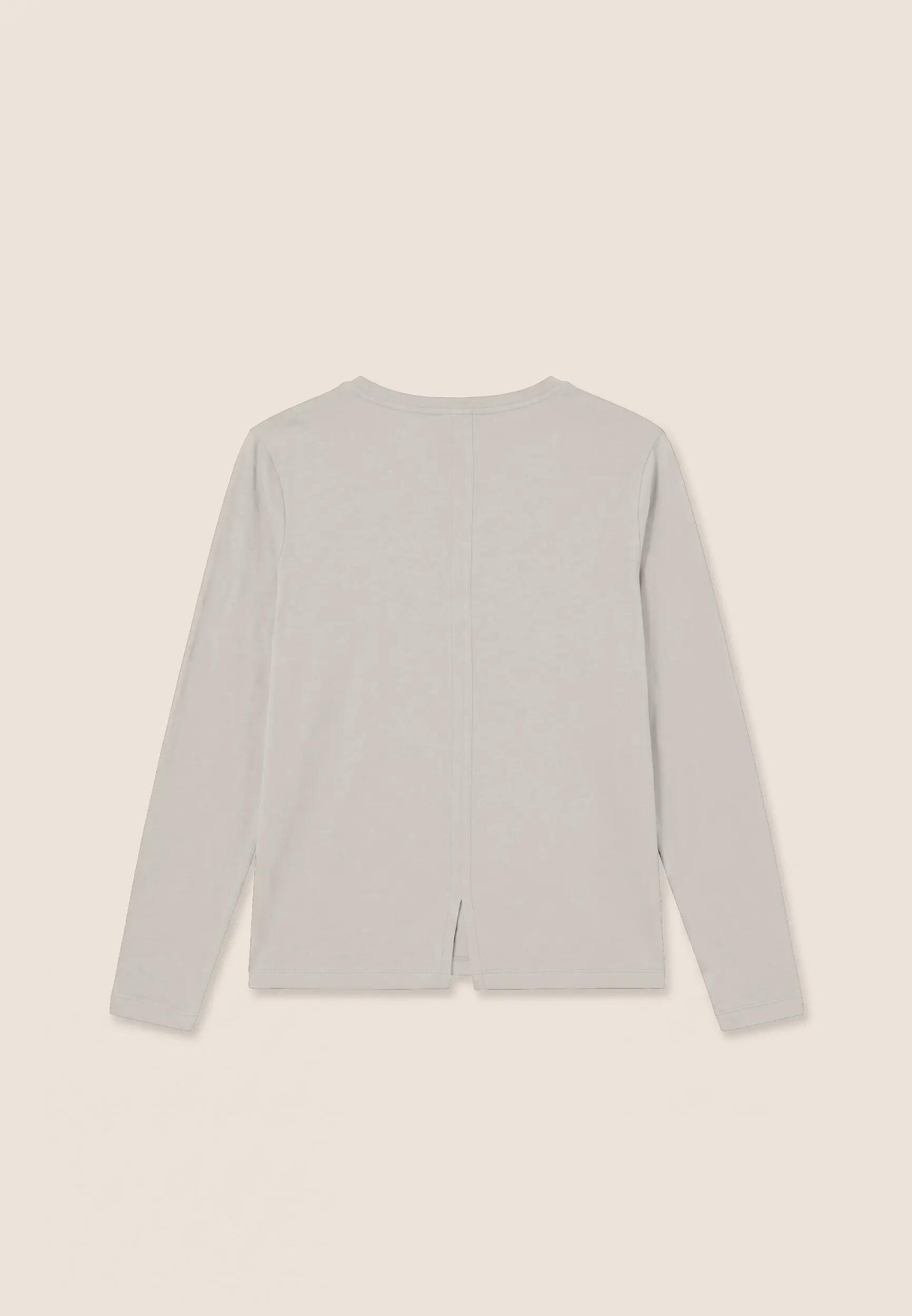 Camiseta de manga larga para mujer con detalle de abertura en la parte posterior 2/3