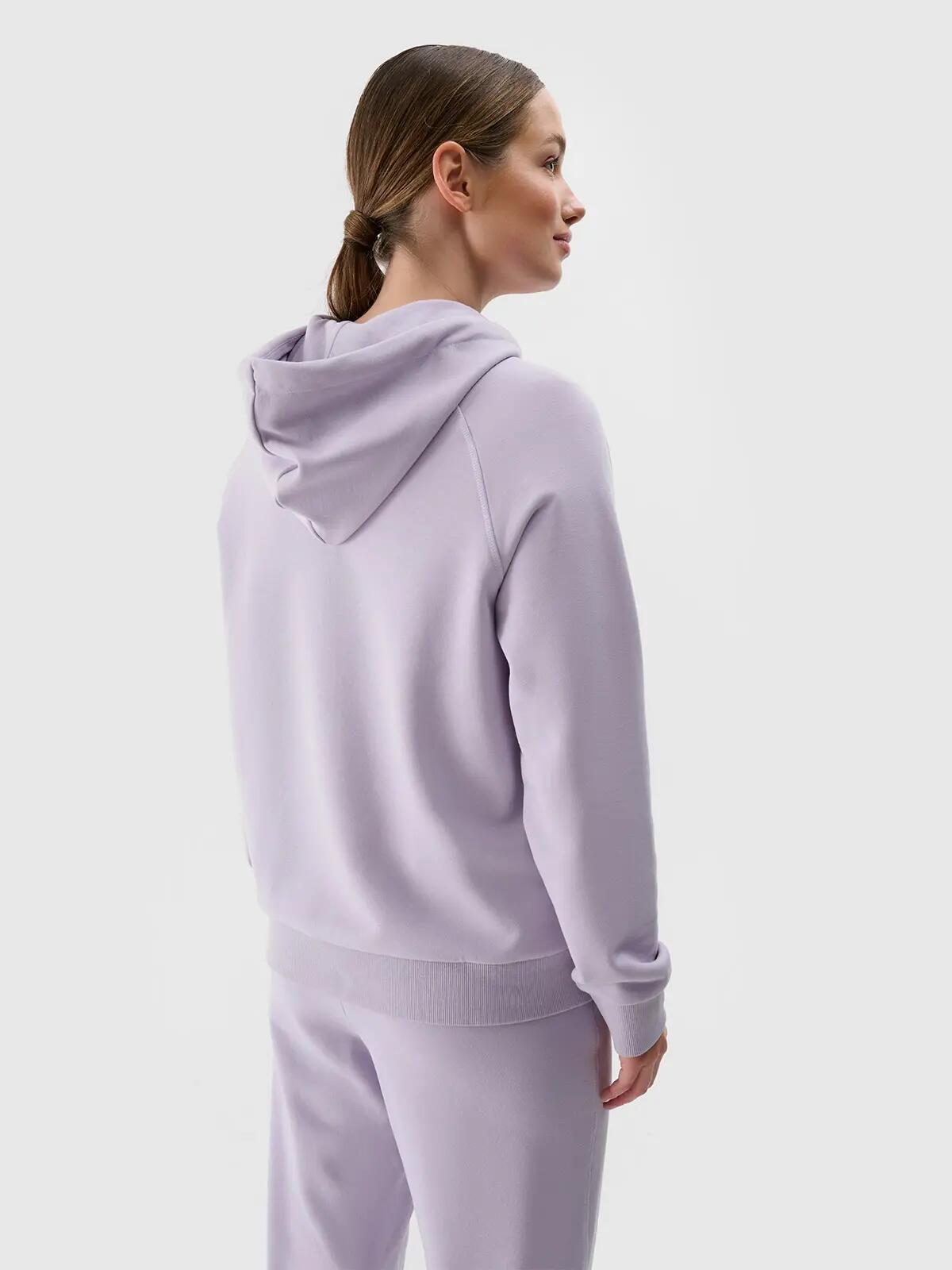 FELPA DA DONNA 4F CON ZIP E CAPPUCCIO XS TSWSF1541 MULTICOLORE 3/6