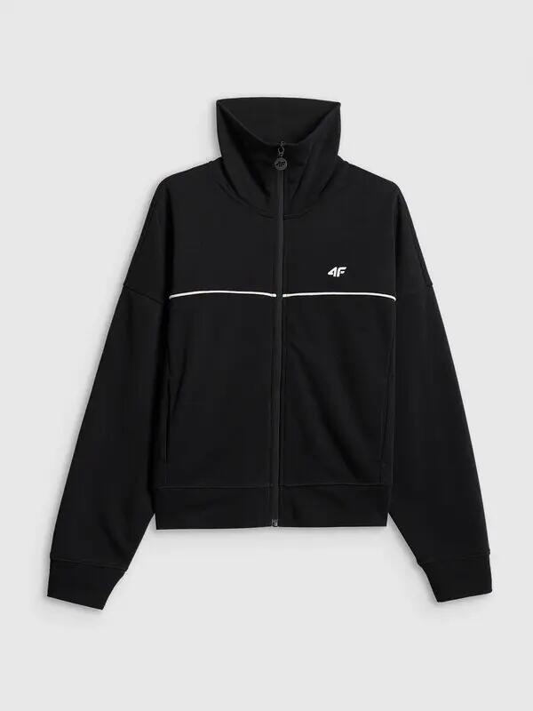 BLUZA DAMSKA DRESOWA 4F SPORTOWA TRENINGOWA NA CO DZIEŃ KOLOR CZARNY 8/10