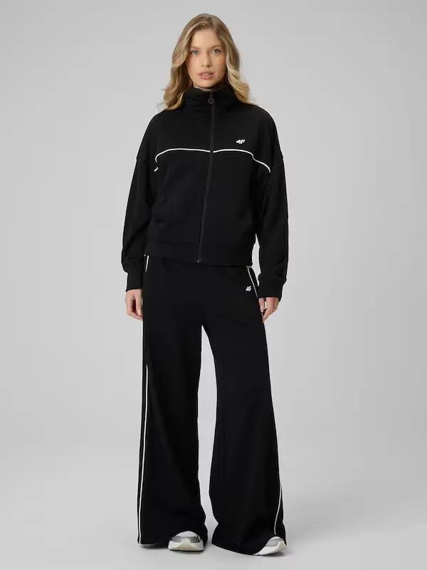 BLUZA DAMSKA DRESOWA 4F SPORTOWA TRENINGOWA NA CO DZIEŃ KOLOR CZARNY 7/10