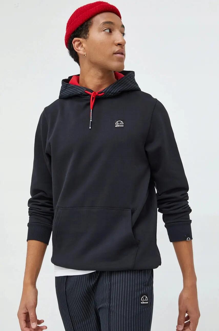 ELLESSE BLUZA MĘSKA SPORTOWA Z KAPTUREM NIEROZPINANA M KOLOR BIAŁY