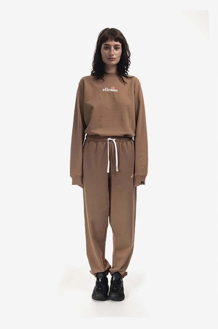 BLUZA DAMSKA ELLESSE BEZ KAPTURA L KOLOR BRĄZOWY 3/5