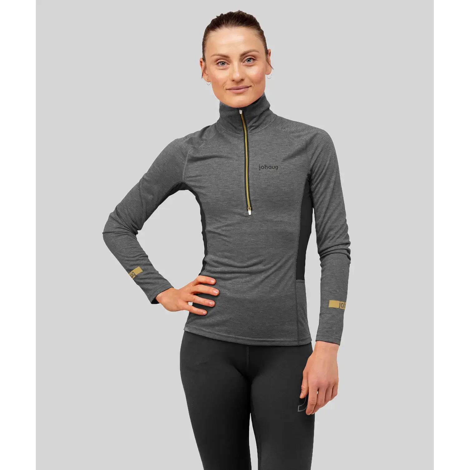 Pull 1/2 zip femme Johaug Aerial Wool Mix 2.0 2/4