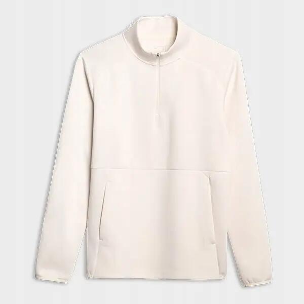 BLUZA MĘSKA SPORTOWA TRENINGOWA SZYBKOSCHNĄCA 4F TFSWM561  KOLOR BIAŁY 9/10