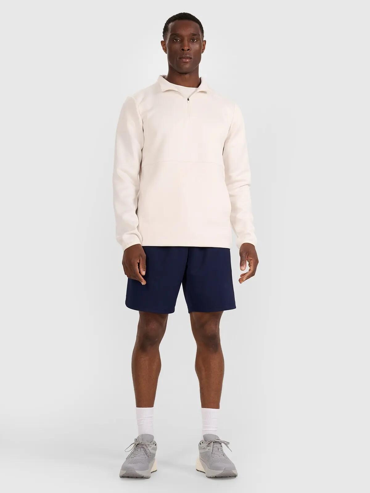 BLUZA MĘSKA SPORTOWA TRENINGOWA SZYBKOSCHNĄCA 4F TFSWM561  KOLOR BIAŁY 2/10