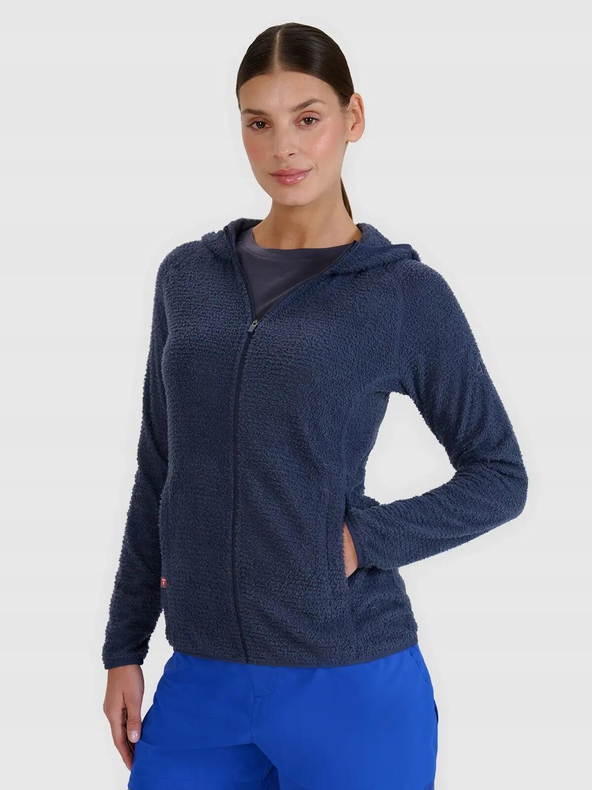 BLUZA DAMSKA 4F TREKKINGOWA PRIMALOFT ACTIVE TFSWF481 S KOLOR SZARY