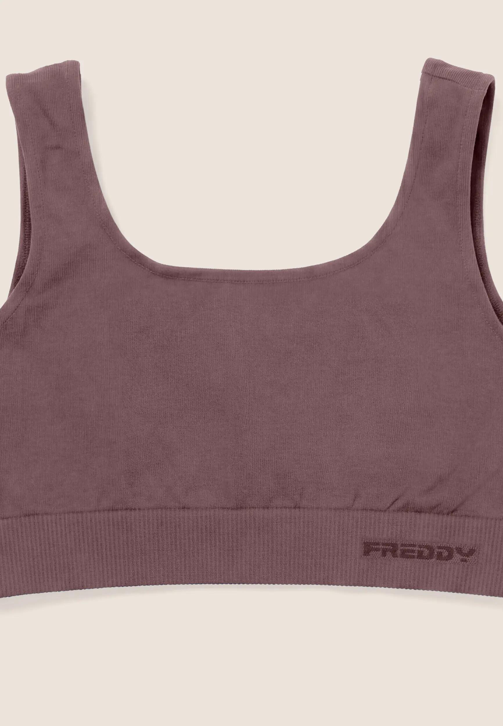 Brassière de sport sans coutures avec bande sous le buste côtelée 3/3