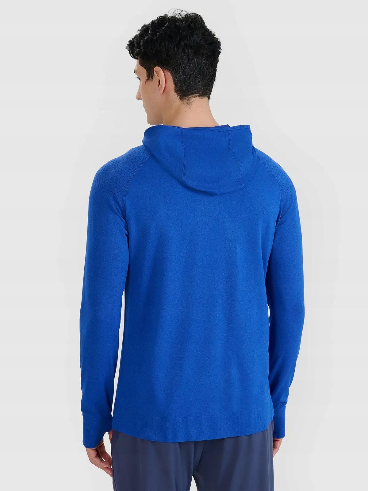 BLUZA MĘSKA 4F TRENINGOWA SZYBKOSCHNĄCA DO BIEGANIA L/XL M544 KOLOR NIEBIESKI 5/9