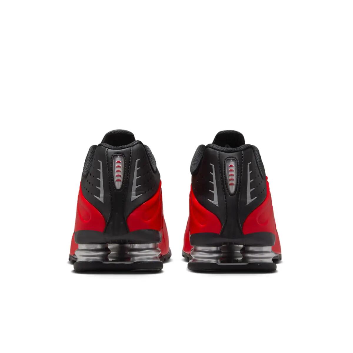 Nike Shox R4 University Red Black Metallic Silver 6/6