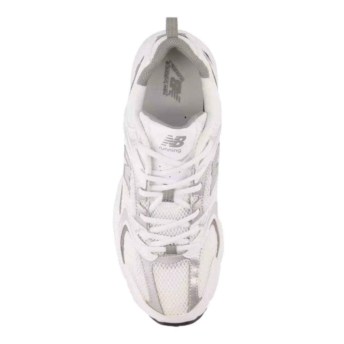 New Balance 530 White Silver Metallic 3/5
