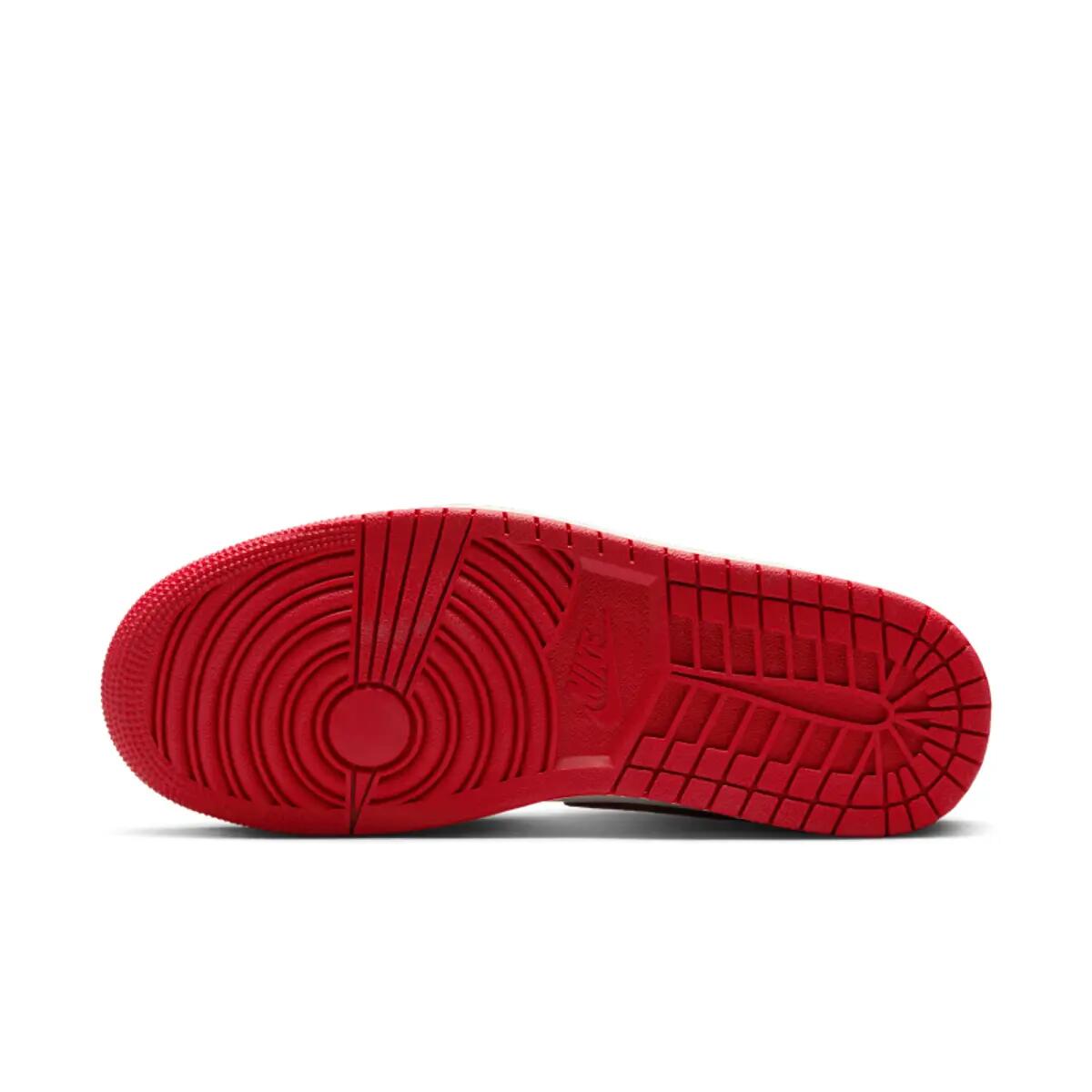 Jordan 1 Mid SE Red Cracked Leather (Women's) 2/6