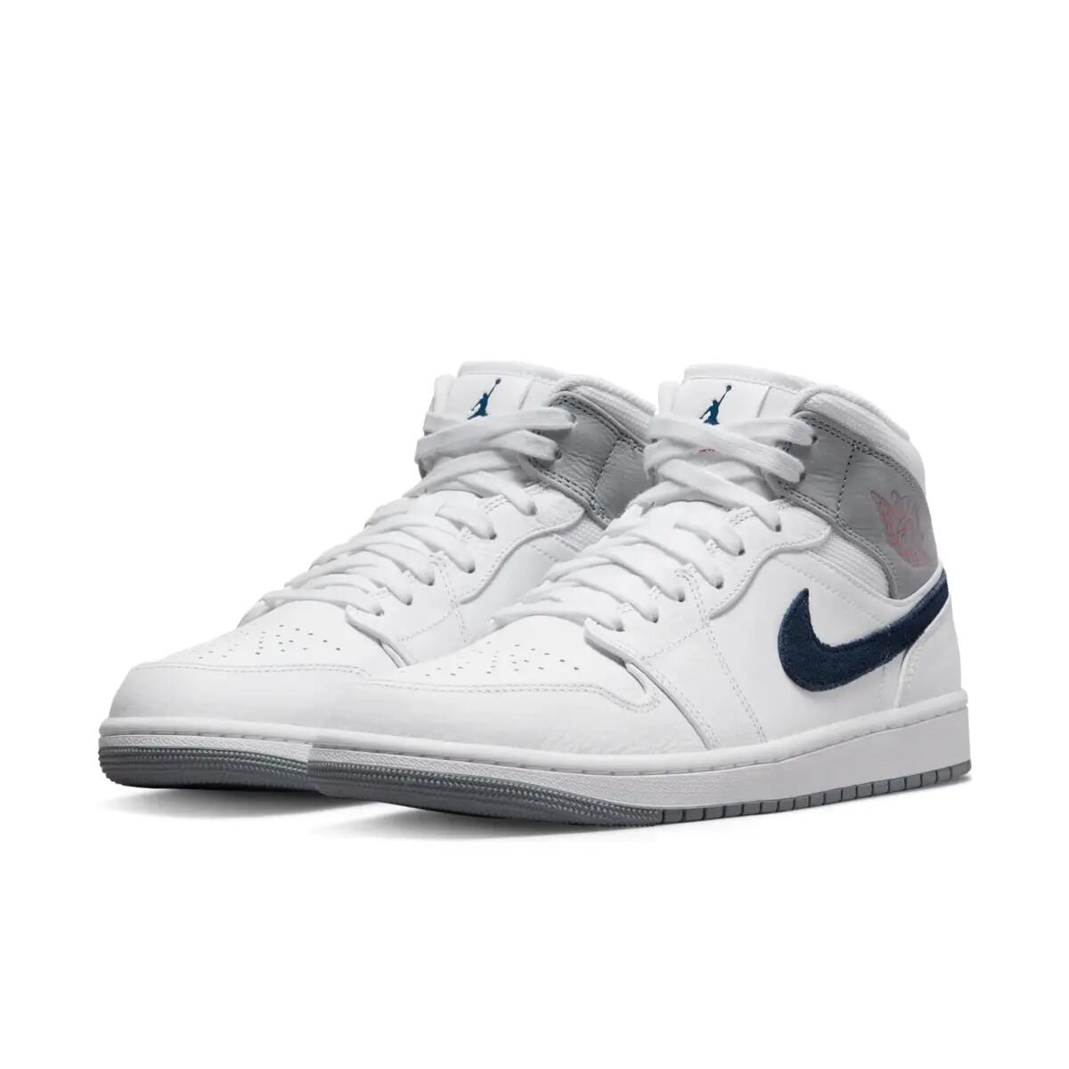 Jordan 1 Mid Paris White 3/6