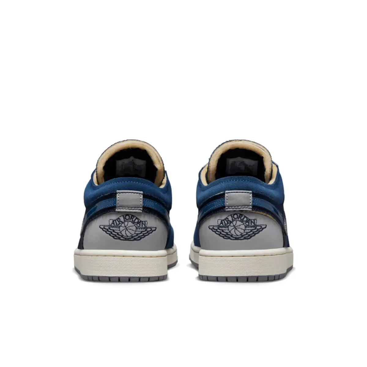 BASKET NIKE AIR JORDAN 1 LOW SE CRAFT "OBSIDIAN" BLEU/AZUR/GRIS 6/6