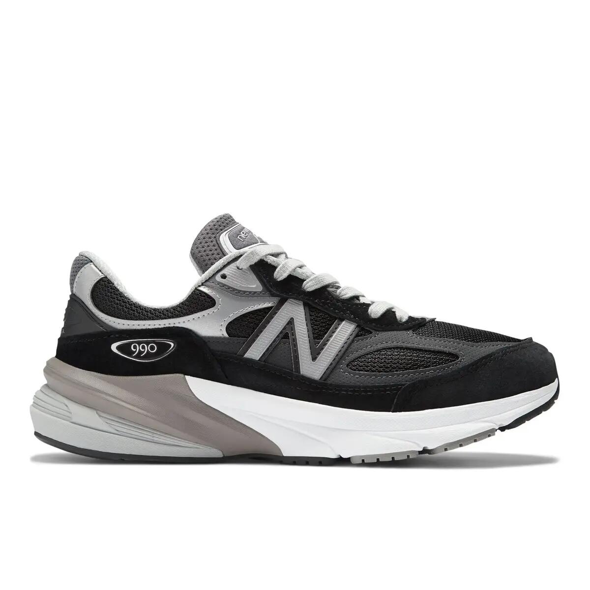 New Balance 990v6 MiUSA Black Grey White 4/5