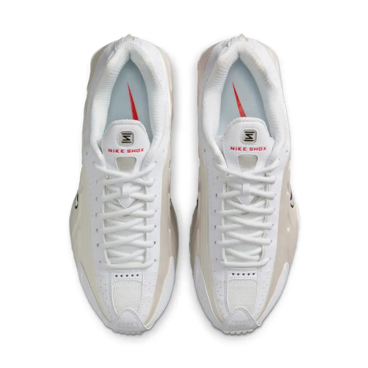 Nike Shox R4 White Phantom Picante Red (Women's) 4/6