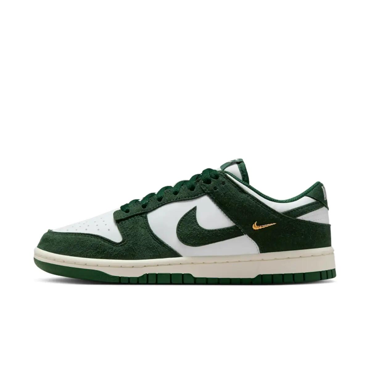 Nike Dunk Low Gorge Green Gold Mini Swoosh (Women's) 2/6